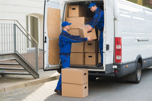 Customized office relocation services in progress