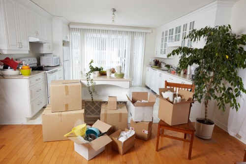 Professional movers handling office relocation